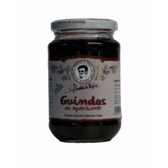 Guindas en aguardiente (peso neto 390 grs)